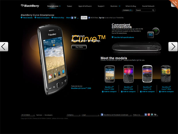 Blackberry Curve Smart Phones