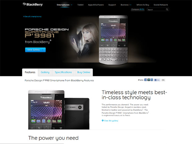 Blackberry P9981 Smart Phone