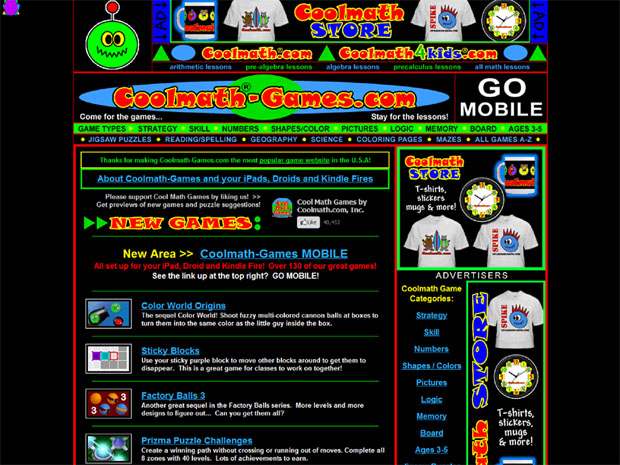 Cool Math Games is a leading resource of learning and educational ...